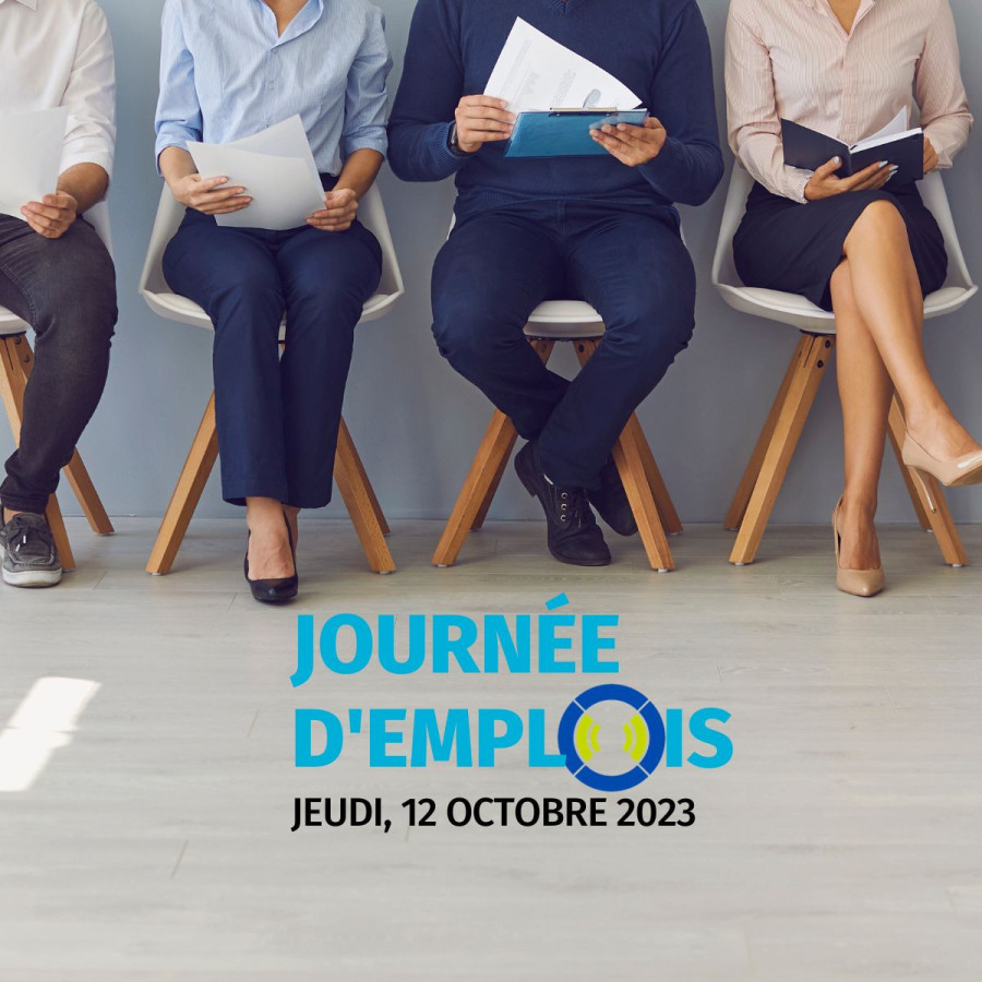Chercheurs et chercheuses d'emplois,  participez à notre JOURNÉE D'EMPLOIS,  le 12 octobre