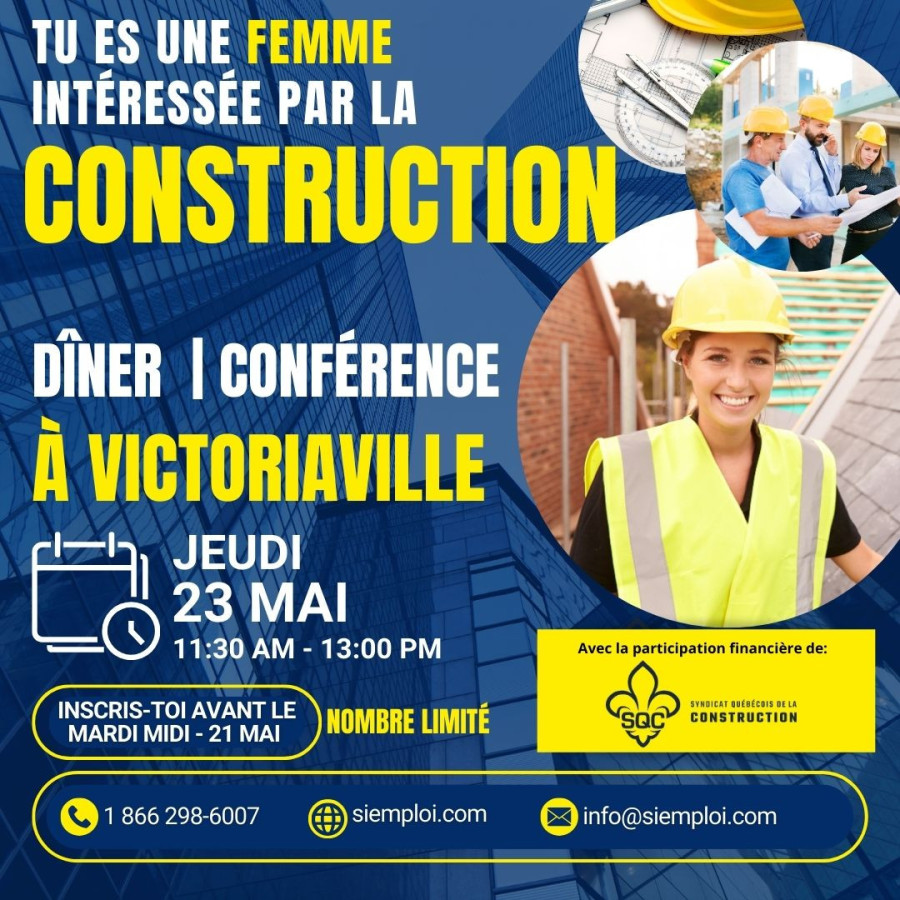 Conférence avec le SYNDICAT QUÉBÉCOIS DE LA CONSTRUCTION