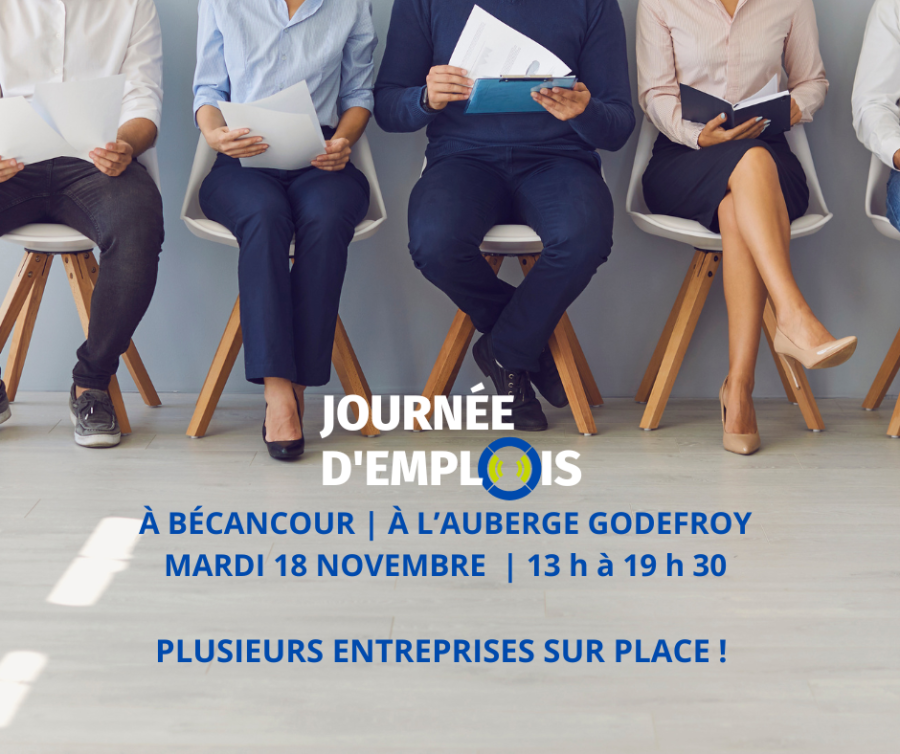 JOURNÉE D'EMPLOIS À BÉCANCOUR | 18 NOVEMBRE 2025
