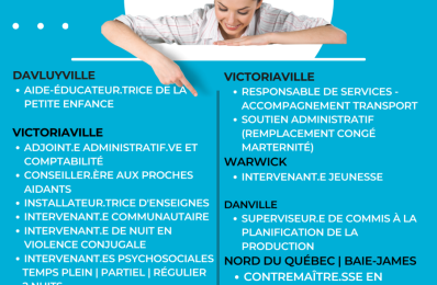 EMPLOIS DISPONIBLES | 27 FÉVRIER 2024