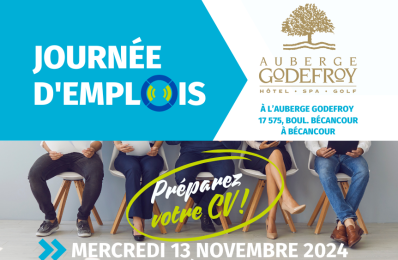 JOURNÉE D'EMPLOIS À BÉCANCOUR | LE 13 NOVEMBRE