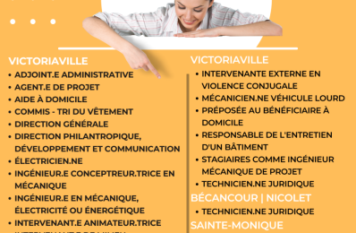 EMPLOIS DISPONIBLES | 2 OCTOBRE 2025