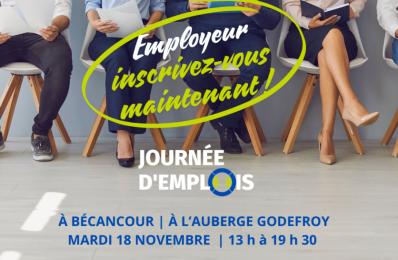 EMPLOYEURS: INSCRIVEZ-VOUS À CETTE JOURNÉE D'EMPLOIS !
