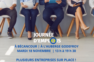 JOURNÉE D'EMPLOIS À BÉCANCOUR LE 18 NOVEMBRE