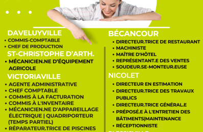 EMPLOIS DISPONIBLES | 20 MARS 2026