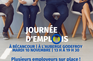 JOURNÉE D'EMPLOIS À BÉCANCOUR LE 10 NOVEMBRE 2026